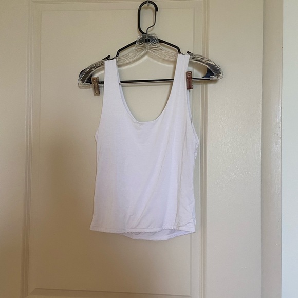 White Cropped Tank - Picture 3 of 3